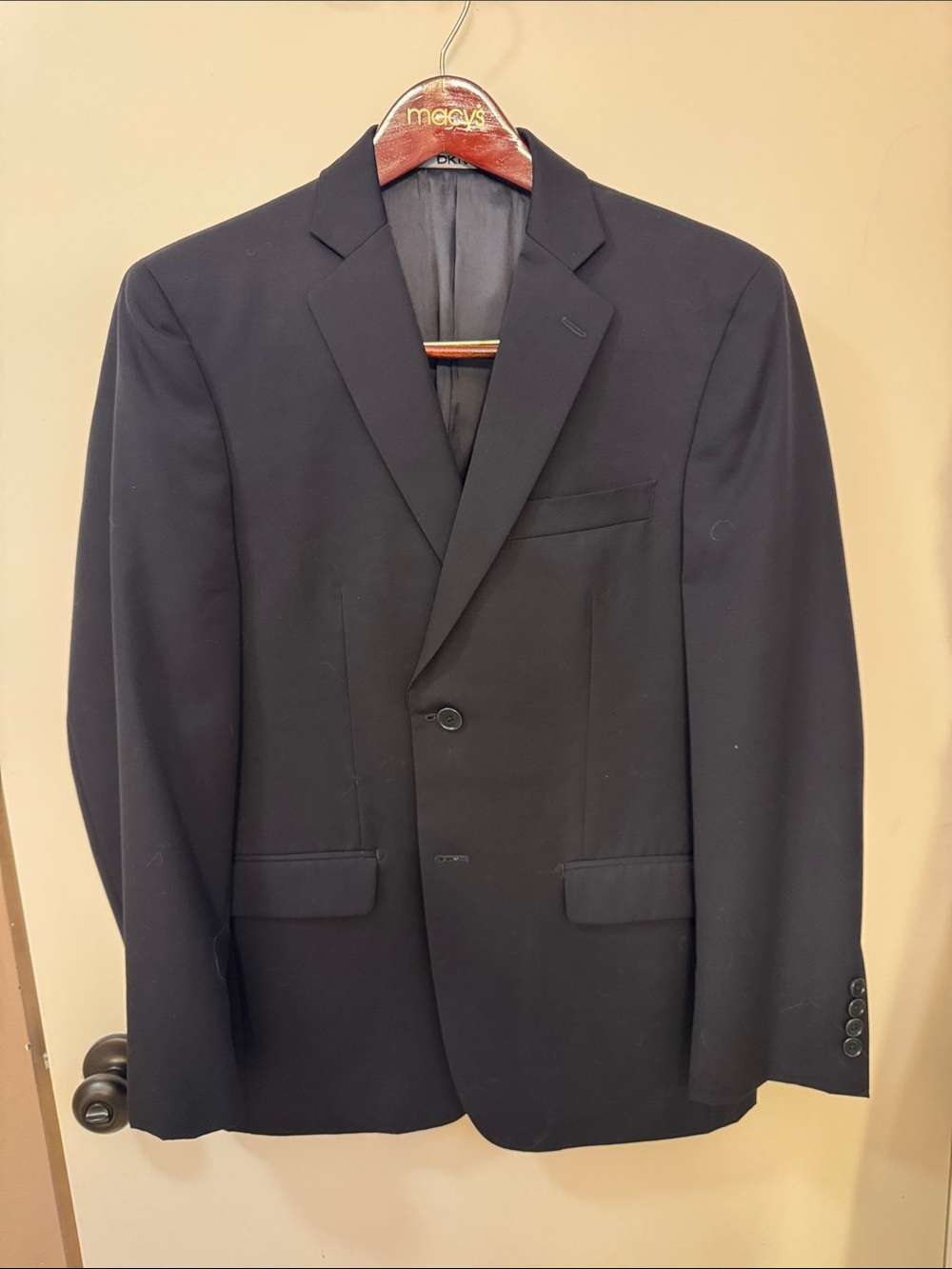 Men's DKNY Classic Black Blazer - 38S